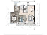 鸿翔北辰金邸_3室2厅1卫 建面81平米