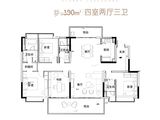 深业松湖云城_4室2厅3卫 建面190平米