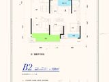 旭辉国际新城_3室2厅2卫 建面108平米