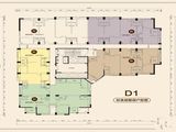 梧桐D1_一期D1栋标准层整层户型图 建面0平米