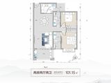 五指山云麓_2室2厅2卫 建面101平米