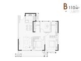 鲁能公馆三期_3室2厅2卫 建面110平米