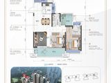 博达誉峰_2室2厅2卫 建面98平米