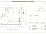 华发学府壹号_3室2厅2卫 建面117平米