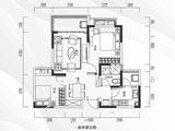 黛山华庭_2室2厅1卫 建面78平米