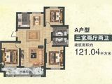 上海新城_3室2厅2卫 建面121平米