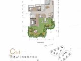 圆中润达丰滨江郦城_4室2厅2卫 建面116平米