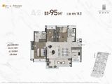 松湖润府_3室2厅2卫 建面95平米