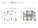 保利和光屿湖_3室2厅1卫 建面89平米