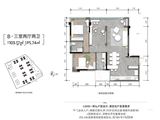 金鹏春晓蘭庭_3室2厅2卫 建面103平米