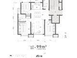 金辉云缦天境_3室2厅2卫 建面99平米