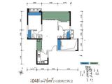 中禧誉景江南_2室2厅2卫 建面75平米