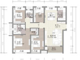 华发中城荟二期中央首府_4室2厅2卫 建面138平米